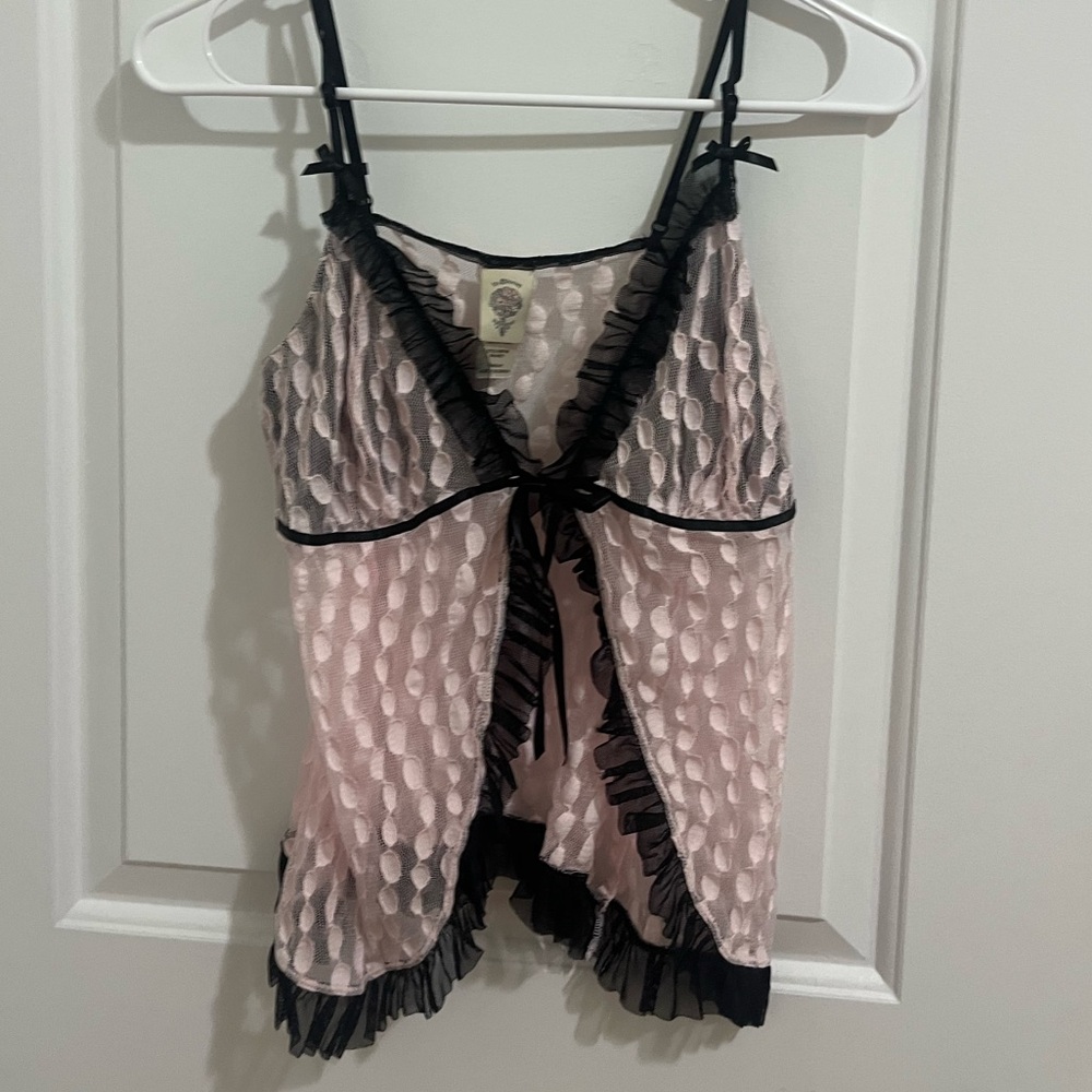 Baby pink lacy top